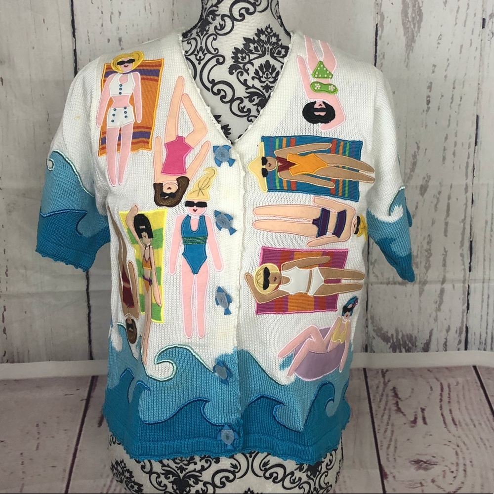 Christina rotelli Bikini Girls Cotton Cardigan M